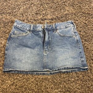 PacSun Light Blue Denim Mini Skirt